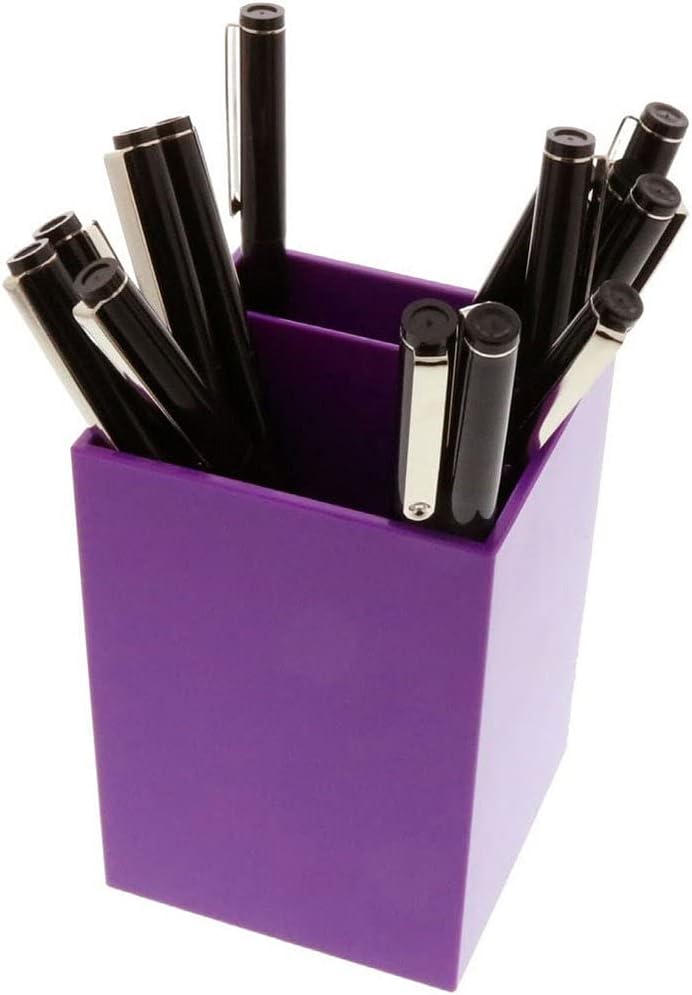 JAM PAPER Plastic Pen Holder - Desktop Pencil Cup