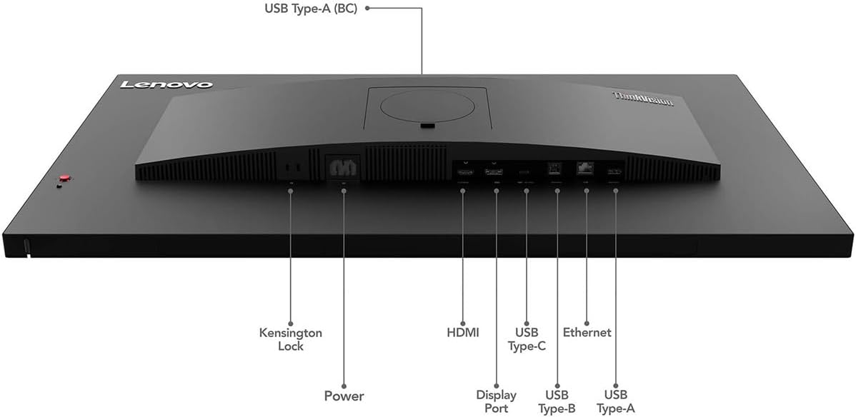 Lenovo ThinkVision T22i-30 21.5 Full HD WLED LCD Monitor - 16:9 - Raven Black