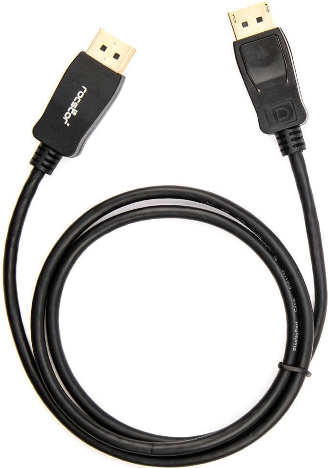 Rocstor Premium 3ft / 1m DisplayPort 1.2 Cable M/M - DisplayPort 4k - DisplayPort Male Digital Audio/Video - 3ft