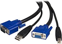 StarTech.com SVUSB2N1 2-in-1 USB + VGA KVM Cable