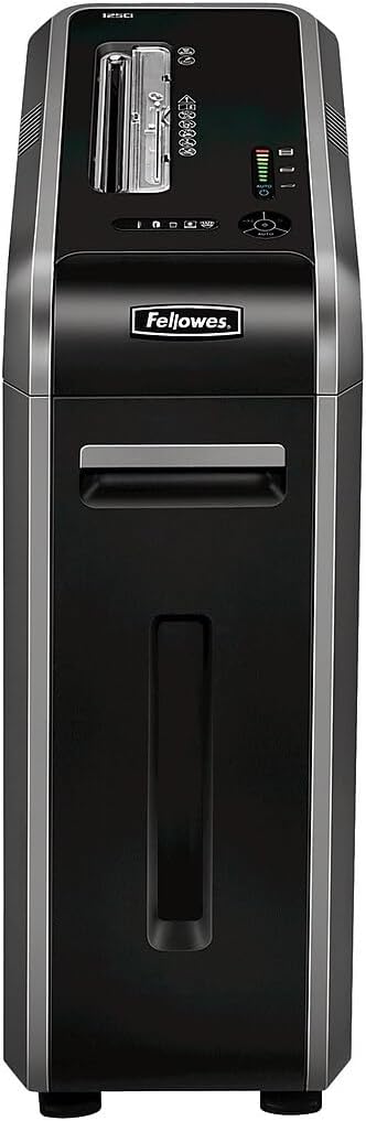 Fellowes, Inc Shredder,Cross Cut, 18 Sht Cap, 11-1/4"X21-1/8"X28-4/5", Black
