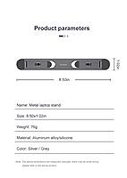 Oatsbasf Ultra Slim Laptop Stand Holder