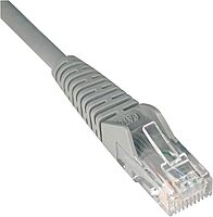 Eaton Tripp Lite Series Cat6 Gigabit Snagless Molded (UTP) Ethernet Cable (RJ45 M/M), PoE, Gray, 7 ft. (2.13 m) - N201007GY