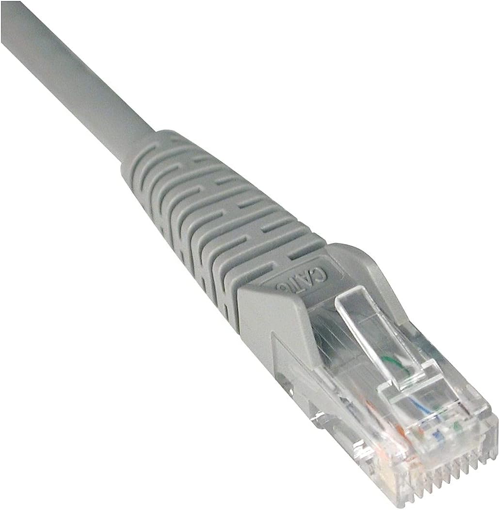 Eaton Tripp Lite Series Cat6 Gigabit Snagless Molded (UTP) Ethernet Cable (RJ45 M/M), PoE, Gray, 7 ft. (2.13 m) - N201007GY