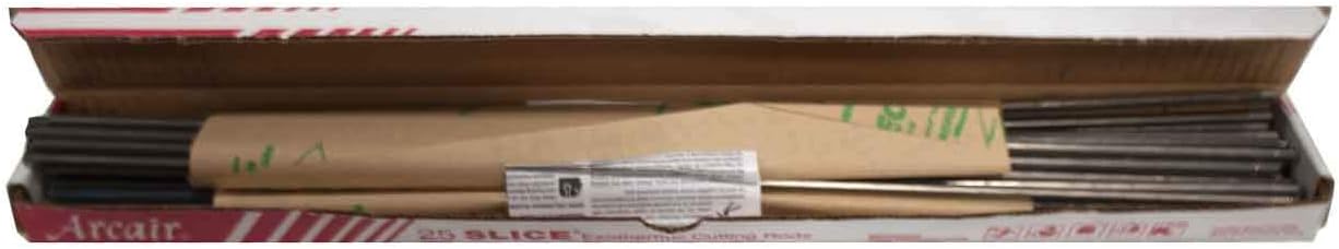 Arcair SLICE Exothermic Uncoated Cutting Rods, 1/4in x 22in, Pack Of 25