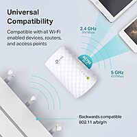 TP-Link WiFi Extender Dual Band 2.4GHz/5GHz with Ethernet Port