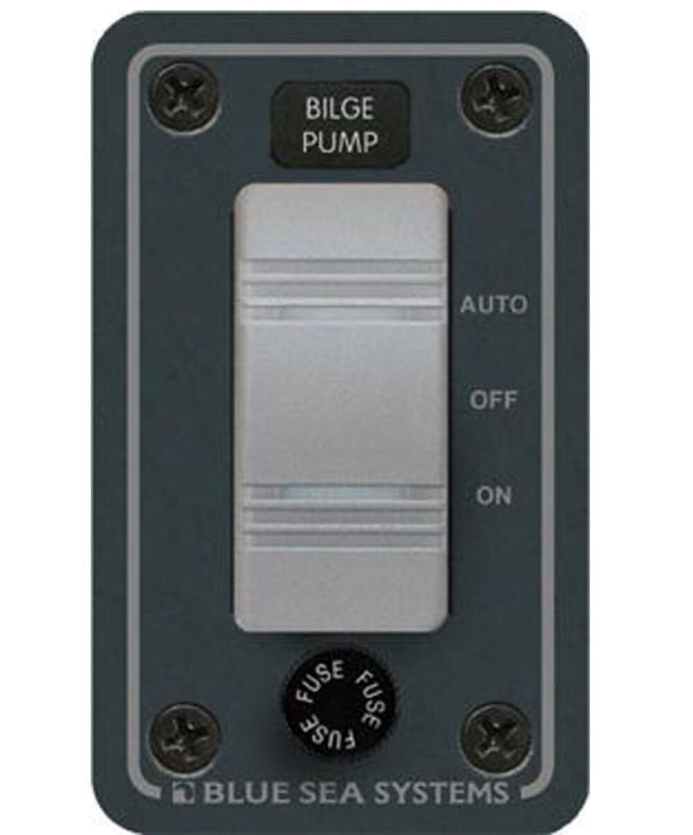 Blue Sea Systems 8263 Contura Water Resistant 12V DC Panel - Bilge Pump Control