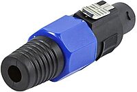 Monoprice Pro Audio Cable - 4-Pole NL4 Female Speaker Twist Connector