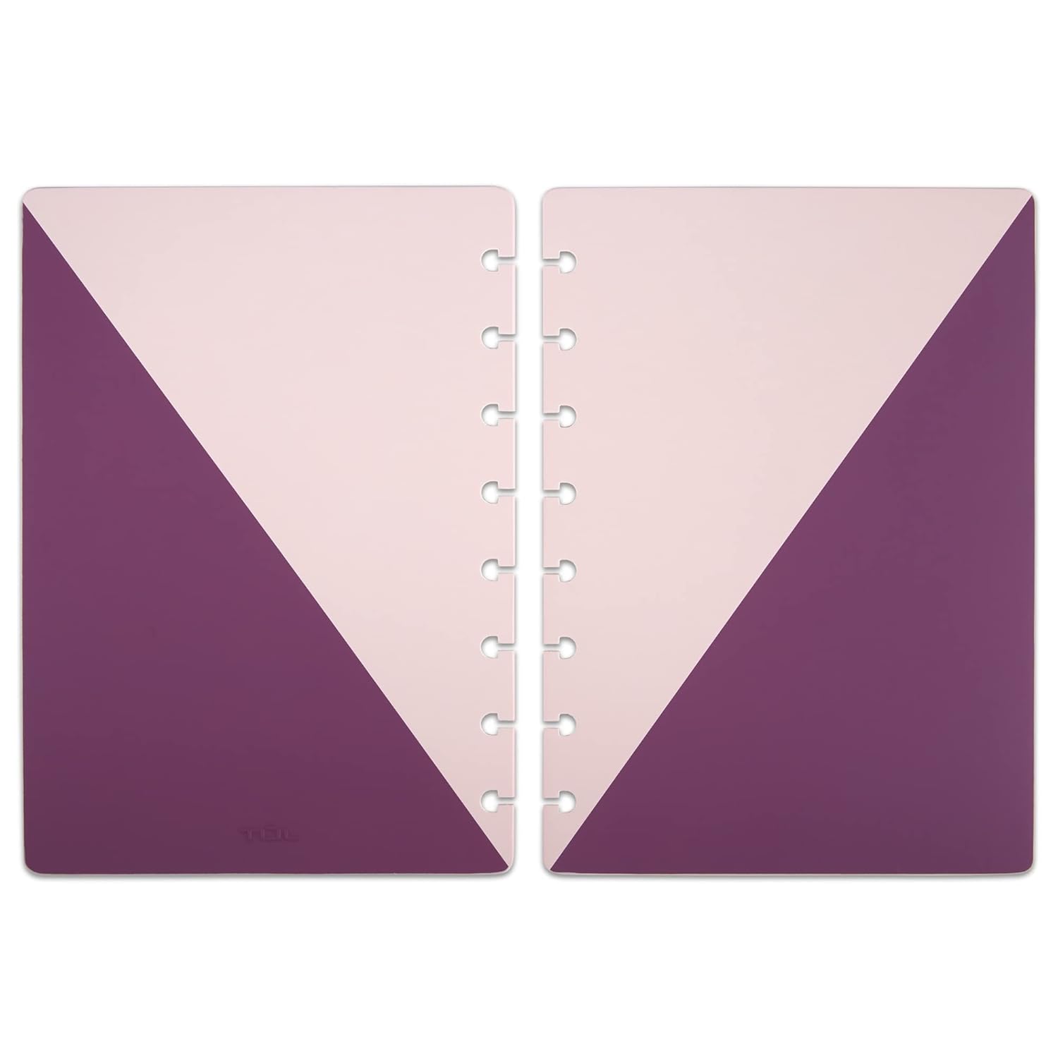 TUL® Discbound Notebook Covers, Junior Size, Pink/Purple, Pack of 2 Covers