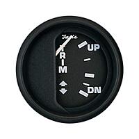 Faria Beede "12827 Euro Trim Gauge (Johnson/Evinrude/Suzuki Outboard) - 2", Black