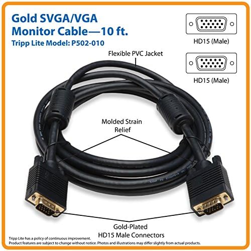 TRIPP LITE VGA High-Resolution RGB Coaxial Cable (HD15 M/M)