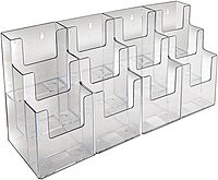 AZAR DISPLAYS Acrylic Brochure Holders, Clear