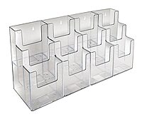 AZAR DISPLAYS Acrylic Brochure Holders, Clear
