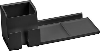 Bostitch Office Konnect Charging Station Desk Organizer Base, USB Phone Stand Compatible with Cell Phones & Tablets, Black