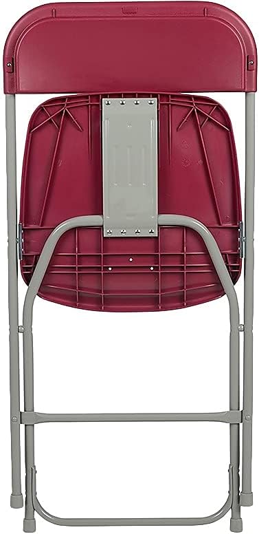 Flash Furniture Hercules Series Commercial-Grade Plastic Folding Chair - 650LB Weight Capacity