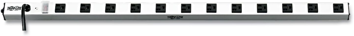 Tripp Lite PS3612 Vertical Power Strip, 12 Outlets, 1 1/2 x 36 x 1 1/2, 15 ft Cord, Silver