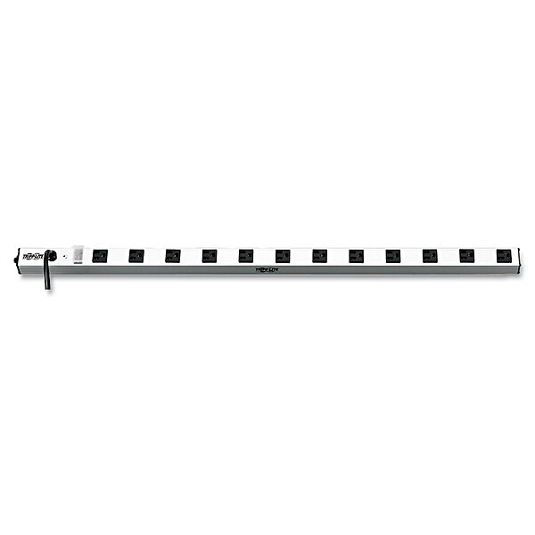 Tripp Lite PS3612 Vertical Power Strip, 12 Outlets, 1 1/2 x 36 x 1 1/2, 15 ft Cord, Silver