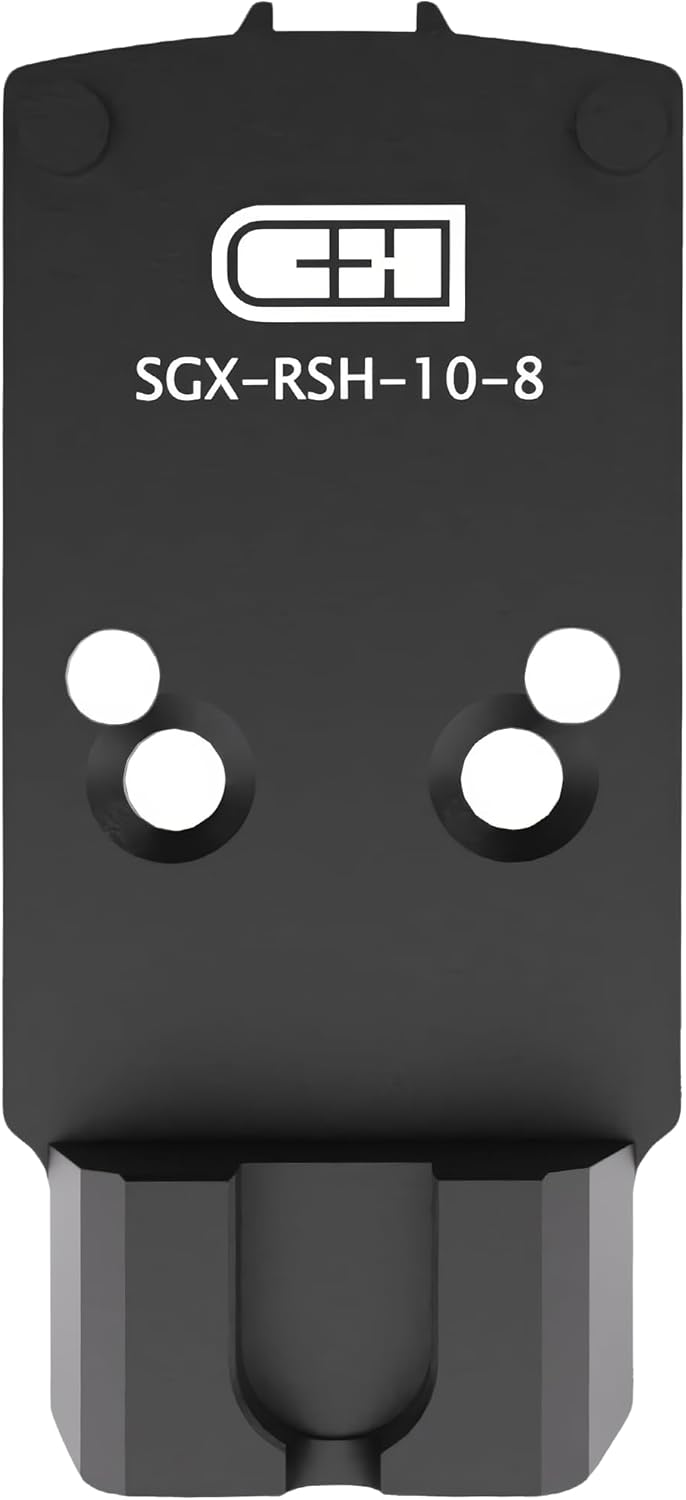 C+H Precision Optics Adapter Plate with 10-8 Rear Sight for SIG P320 Legion (X-Five/M17/M18) with Romeo 1 Pro Optic Ready