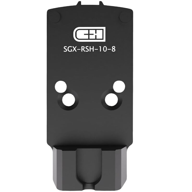 C+H Precision Optics Adapter Plate with 10-8 Rear Sight for SIG P320 Legion (X-Five/M17/M18) with Romeo 1 Pro Optic Ready Cut and Trijicon RMR/SRO, Holosun 407C/507C/508C/508T