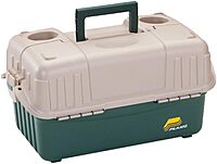 Plano Hip Roof Tackle Box w/6-Trays - Green/Sandstone