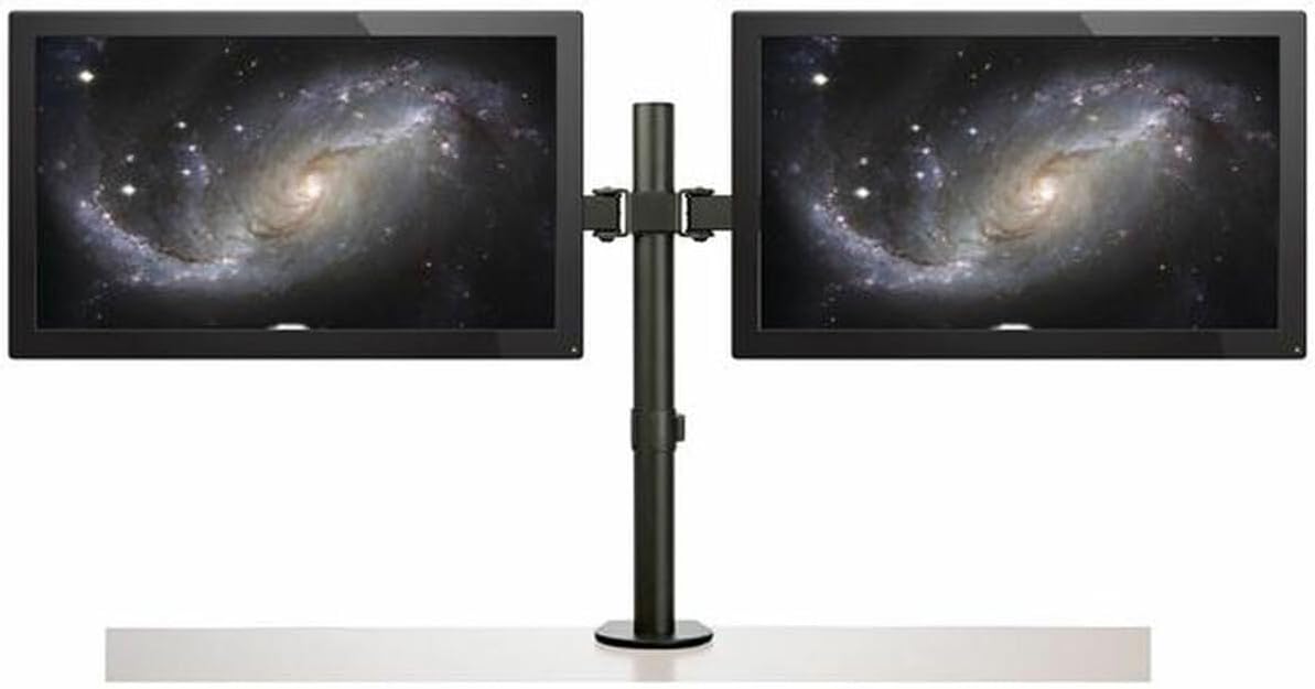 StarTech.com Desk Mount Dual Monitor Arm - Desk Clamp/Grommet VESA Monitor Mount for up to 32 inch Displays