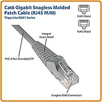 Tripp Lite (N201-007-RD) 10-Pack 7-Ft Red RJ45 M/M Cat6 Patch Cable