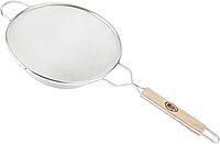 Tablecraft 10-1/4" Tinned Medium Mesh Strainer