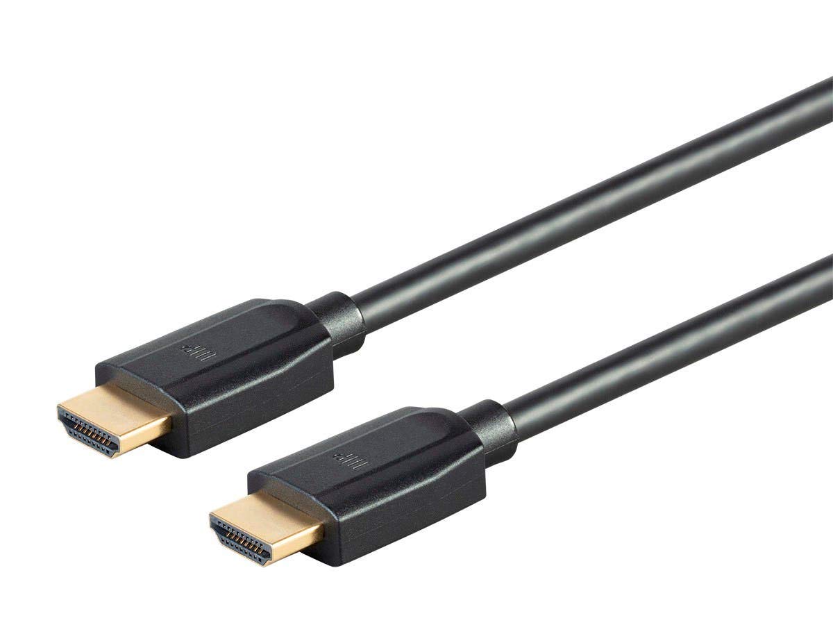 Monoprice 8K Ultra High Speed HDMI Cable - HDMI 2.1, 8K@60Hz, 4K@120Hz, 48Gbps, HDR, VRR, 6ft, Black - 3 pack 3 Pack Cable