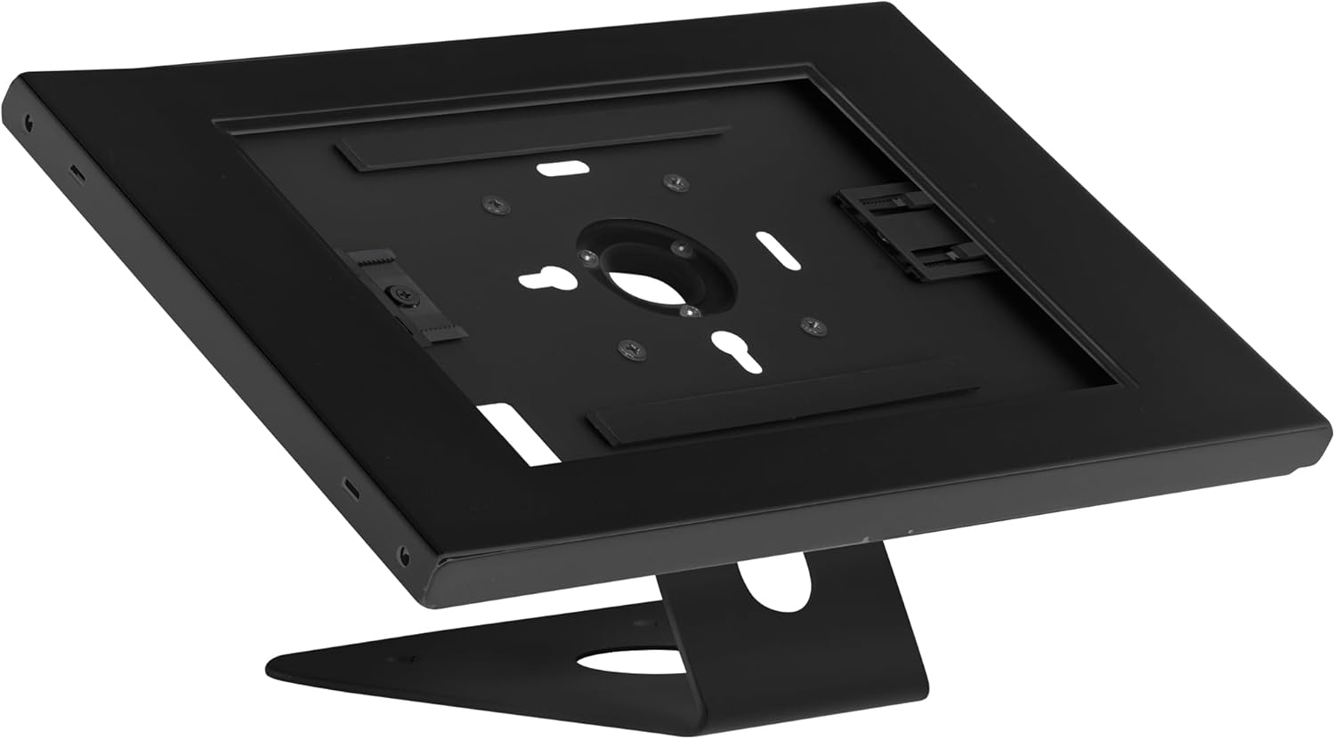 Mount-It! Anti-Theft Tablet Kiosk, Locking Tablet Enclosure with Counter Top and Wall Mount Base