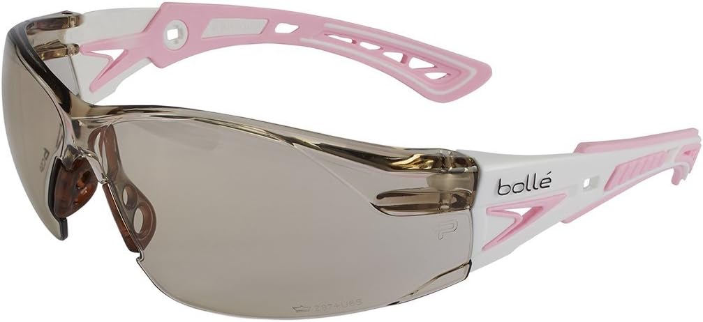 BOLLE Rush+ Small Safety Glasses with PLATINUM Anti-Scratch/Anti-Fog Coating