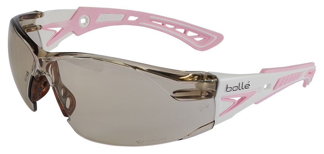 BOLLE Rush+ Small Safety Glasses with PLATINUM Anti-Scratch/Anti-Fog Coating