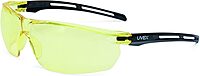 UVEX by Honeywell S4042 Tirade Sealed Safety Eyewear, Black frame, Amber Lens, Uvextra Anti-Fog coating