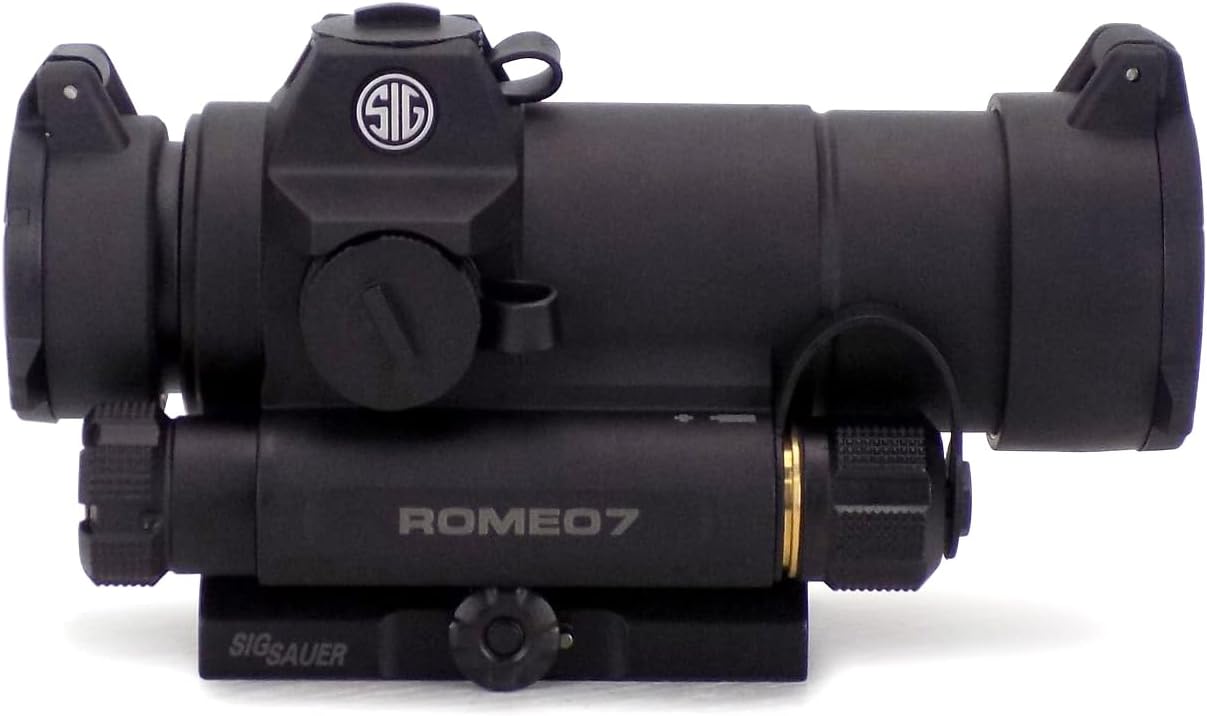 Sig Sauer ROMEO7 1x30mm Durable Aluminum Waterproof Fogproof Closed Full Size 2 MOA Red Dot Sight