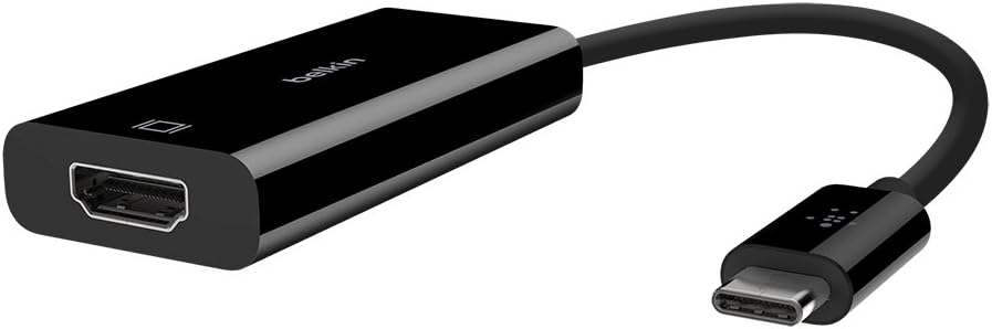 Belkin USB-C to HDMI Adapter, Chromebook Certified - 4K @ 60Hz Video Output, HDMI to USB-C Converter