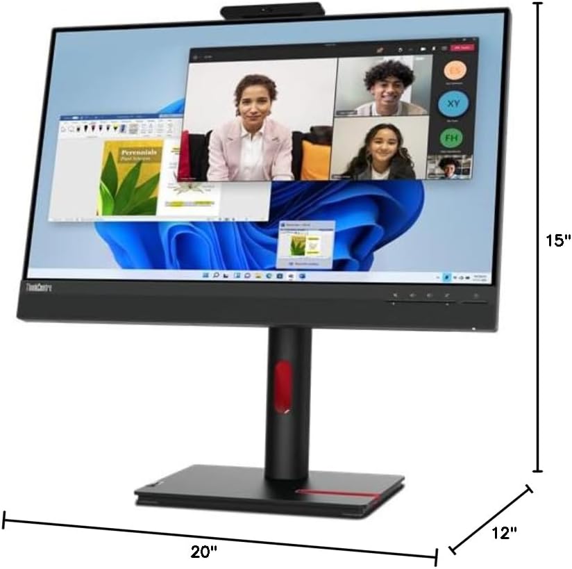 Lenovo ThinkCentre Tiny-In-One 24in Class Webcam LED Touchscreen Monitor - 16:9 - 4 ms Extreme Mode - 23.8in Viewable