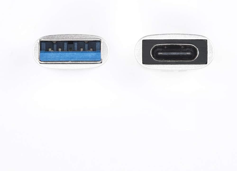Rocstor USB Data Transfer Adapter - Type C Female USB - Type A Male USB - White Male Adapter White