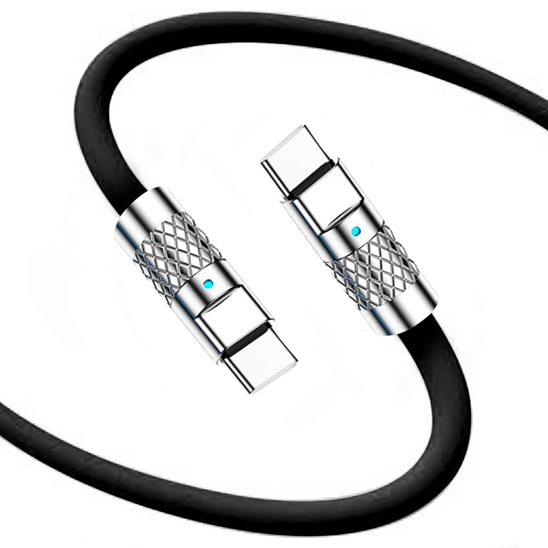 STATIK TSumoCharge 100W USB-C to USB-C Charging Cable, Heavy-Duty Silicone, 6 ft