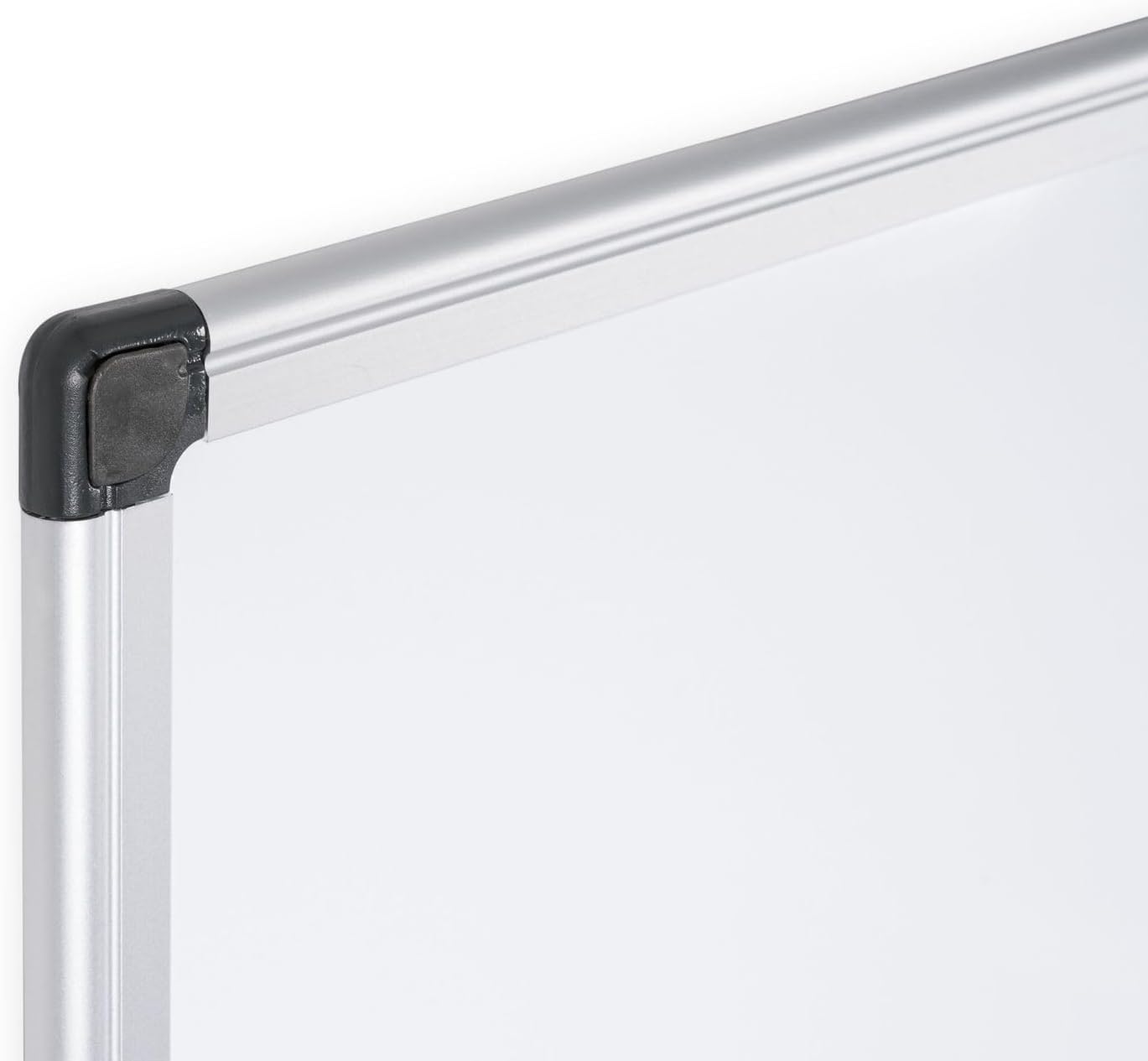 MasterVision Maya Series Magnetic Dry Erase Board, Lacquered Steel Whiteboard, Snap-On Marker Tray, Wall Mounting Kit