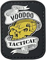 VooDoo Tactical 07-0816000000 Voodoo Skull with Ribbon Rubber Patch