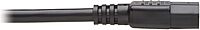 Tripp Lite Heavy-Duty Power Extension Cord 15A, 14AWG (Right Angle IEC-320-C14 to IEC-320-C13) 6-ft.(P005-006-14RA) , Black 6 ft. Right-Angle