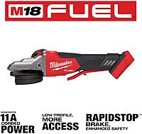 Milwaukee M18 FUEL 18-Volt Lithium-Ion Brushless Cordless 5 in. Flathead Braking Grinder with Paddle Switch No-Lock