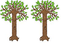 Carson Dellosa 64 pc Tree Bulletin Board Set, Tree Wall Decor and Leaf Cutouts for Classroom Decor