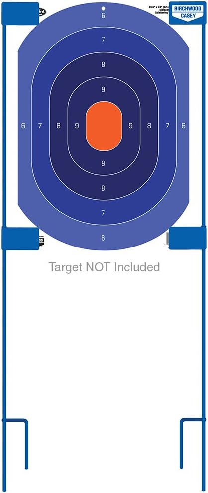 Birchwood Casey 36" Adjustable Target Stakes for Shooting - Durable Portable Easy to Deploy Steel Target Stakes for Paper