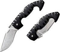 COLD STEEL Spartan 4.5 in Japanese AUS10A Blade Tactical Pocket Folding Knife withTri-Ad Lock and Griv-Ex Handle withSteel