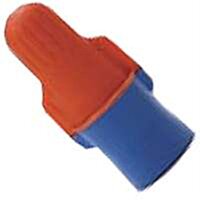 3M Wing Twist-On Wire Connectors, Blue & Orange, Flame-Retardant, 2 AWG, 100/Box