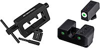 TRUGLO Glock Rear/FRNT SGT INSTL Tool aiming scope sight + Tritium Pro Compact Glow
