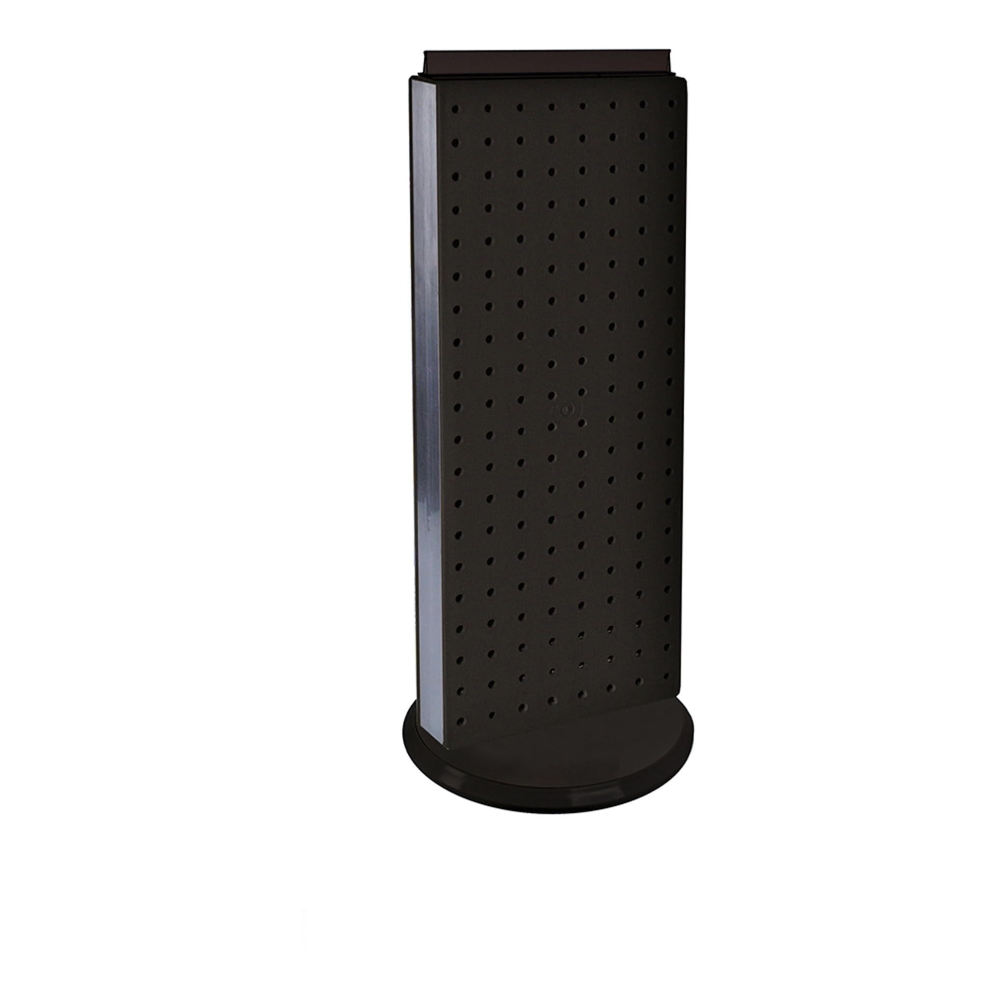 Azar Displays, 700508-BLK, Rotating Pegboard Display, Revolving Jewelry Organizer Stand, Retail Display for Accessories