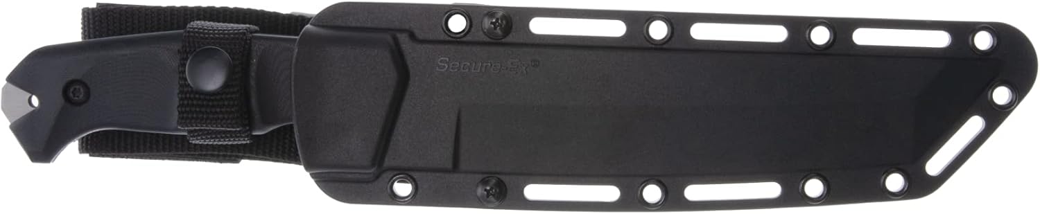 COLD STEEL Warcraft San Mai III Tanto Fixed Blade Knife with G-10 Handle and Secure-Ex Sheath