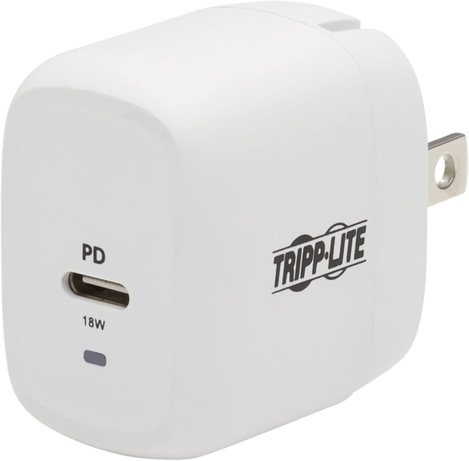 Tripp Lite USB Wall Charger USB C 18W Charging GaN Tech w/Lightning Cable (U280-W01-18C1-K)