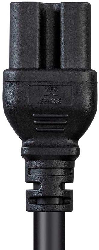 Monoprice Heavy Duty Power Cord - NEMA 5-15P to IEC 60320 C15, 14AWG, 15A/1875W, 125V